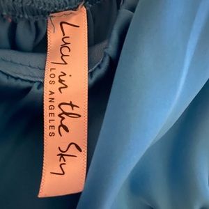 Lucy in the Sky ROMPER, Size Large, color blue